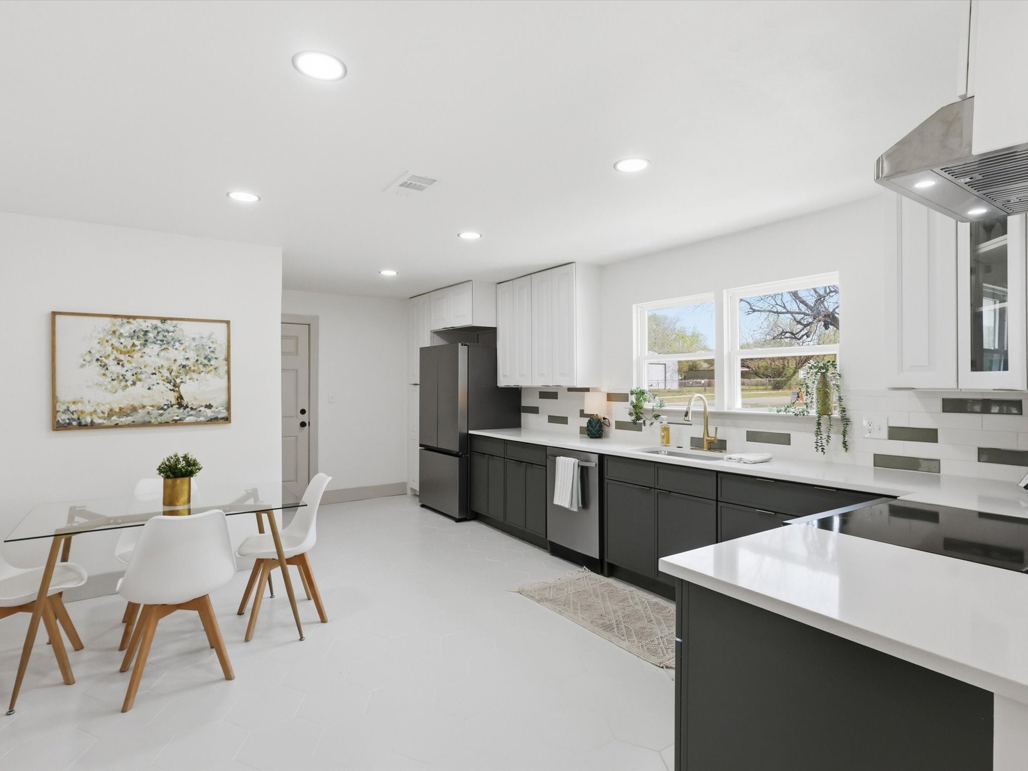 Jane Lane dining and kitchen after renovation