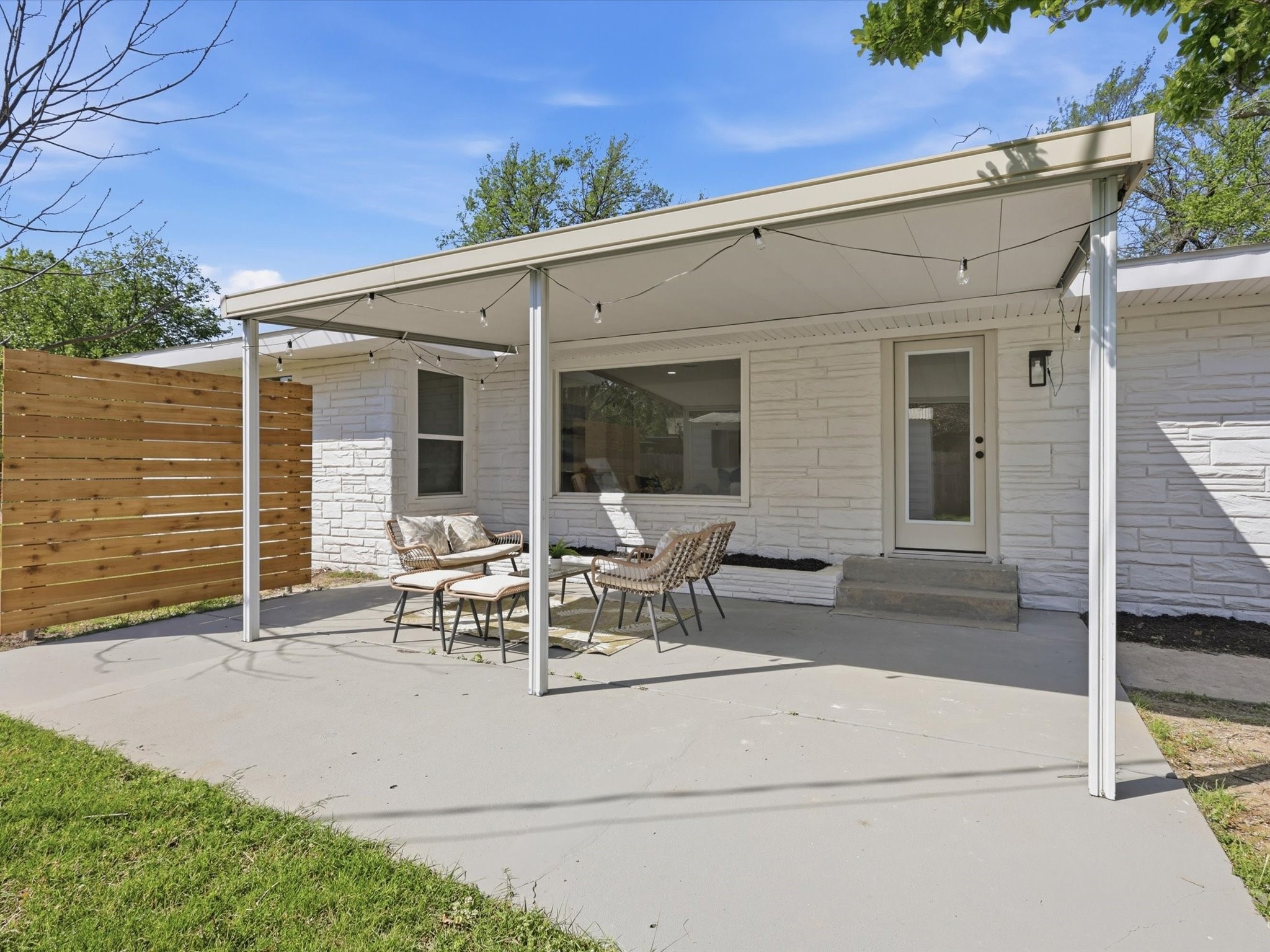 Jane Lane covered patio after renovation