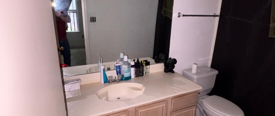 Crimnson Ct second bathroom before