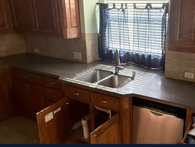 Oakleigh kitchen sink before